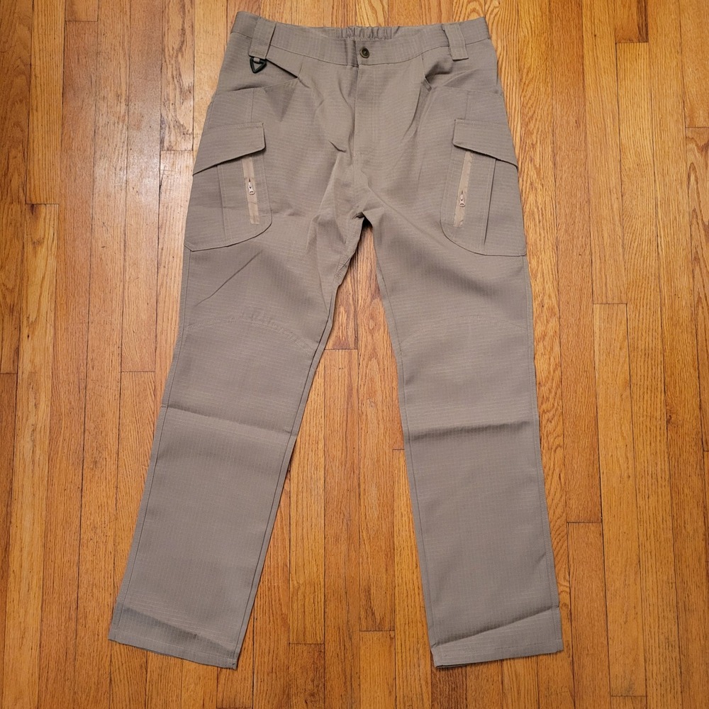 W Tactical Cargo Pants XL Lightweight Utility Work Hiking‎ Outdoor Beige Pockets